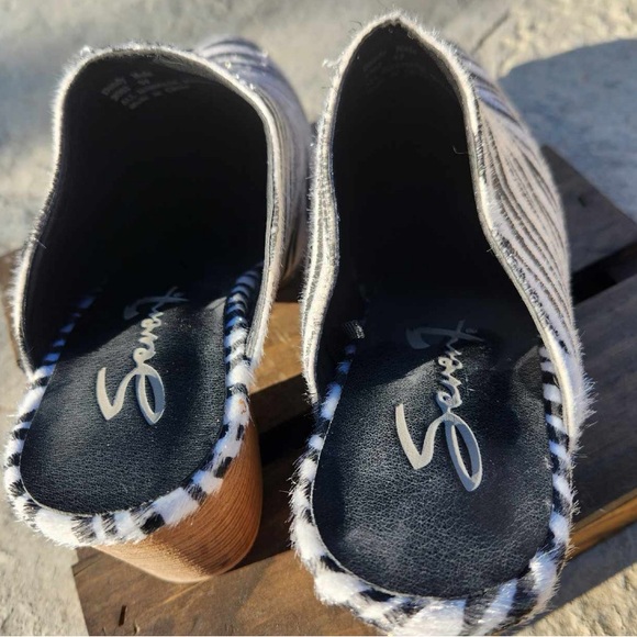 NWOT Seven for All Mankind “Dandy” Zebra Calf Mules, Size 9 1/2 - Picture 6 of 10